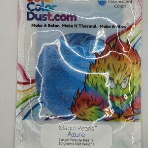 New, Azure Solar Color Dust Magic Pearls Pigments 10 Gram Pouch